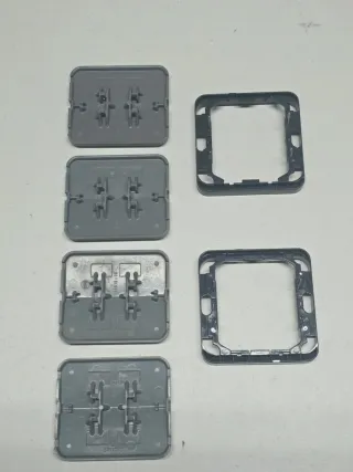 Simón 75 gris - Teclas y Cerquillos intermedios