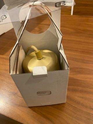 Dos Lámparas de techo Nymo blanca latón