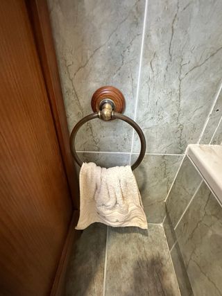 Conjunto Muebles Baño Madera y Mármol