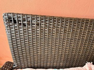 Conjunto Muebles Jardín Ratan Marrón