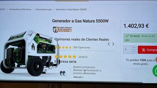 Generador GENERGY PREMIUM 5500W Propano/Gasolina