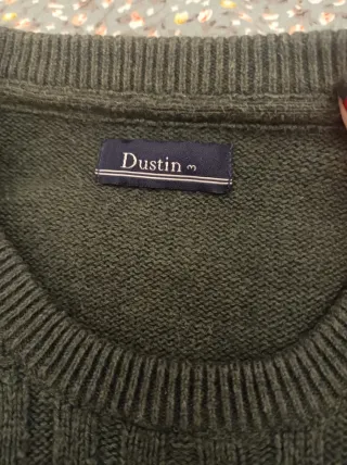 Jersey verde tejido trenzado