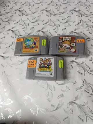 Juegos Nintendo 64: Mario Tennis, Rugrats, Paper M