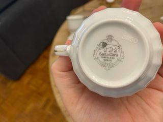 Juego de café porcelana y oro