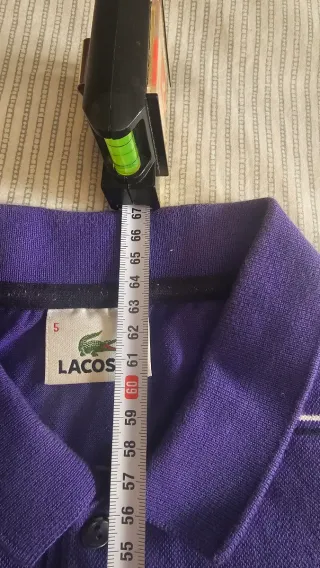Polo Lacoste Morado Talla 5 (M-L)