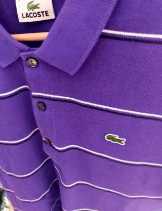 Polo Lacoste Morado Talla 5 (M-L)
