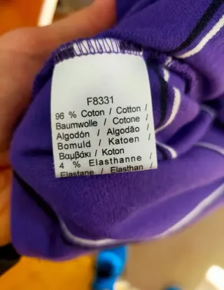 Polo Lacoste Morado Talla 5 (M-L)