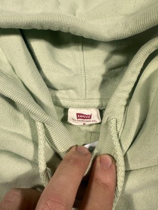 Felpa Levi's verde con cappuccio