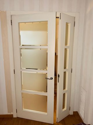 Juego de 2 puertas de cristal