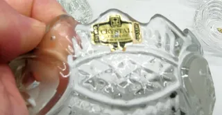 Lotto Oggetti Calici Posacenere Cristallo e Vetro