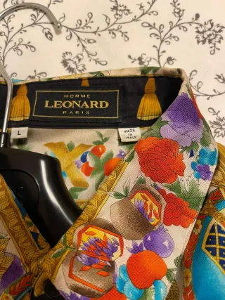 Camicia in seta Leonard Multicolor in buonissimo s