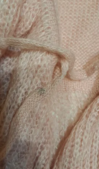 Giacca rosa con volant S