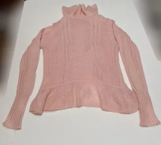 Giacca rosa con volant S