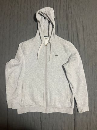 Casaco Lacoste Cinzento com Capuz