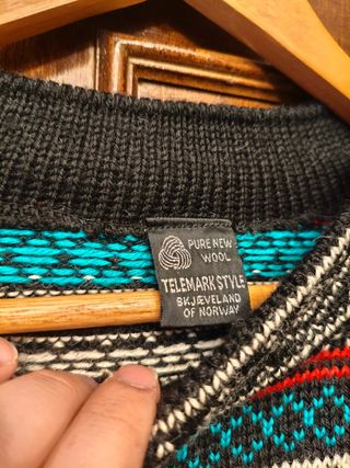 Skjaveland Noruega Lana Virgen Vintage