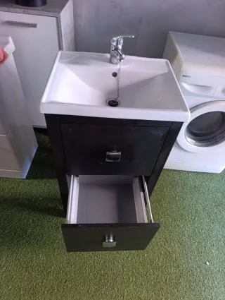 Mueble de lavabo marrón 50x40cm