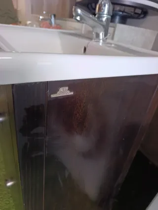 Mueble de lavabo marrón 50x40cm