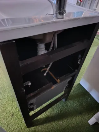 Mueble de lavabo marrón 50x40cm