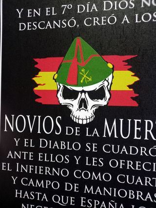 Cuadro Novios de la Muerte Legión Española