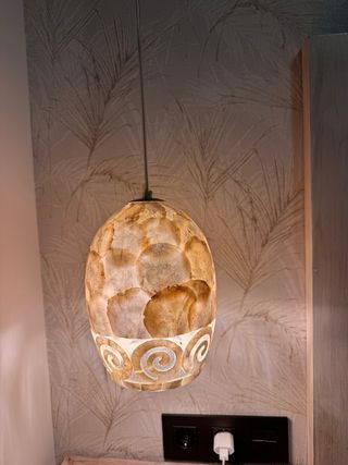 Lámpara colgante nácar