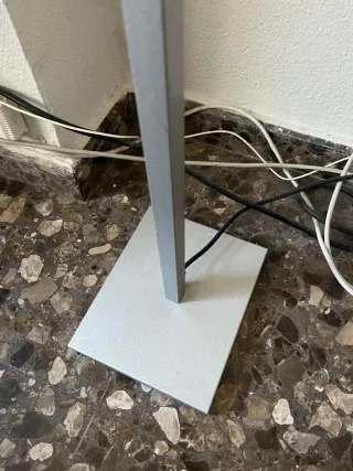 Lámpara de pie diseño cristal y metal