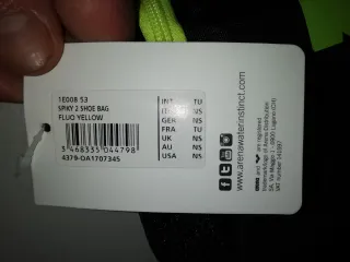 Arena borsa porta scarpe nero/verde