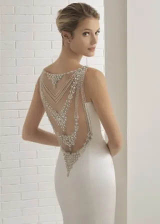 Vestido Novia Aires de Barcelona Modelo Bronce