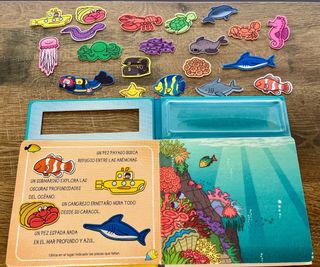 2 Libros Sensoriales “La Granja” y “El Océano”.