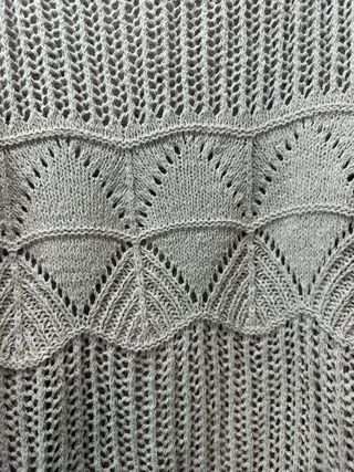 Jersey Mango punto calado beige talla única