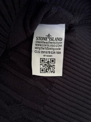 Jersey Stone Island Azul marino Cable Knit