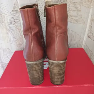 Botines de piel auténtica mujer