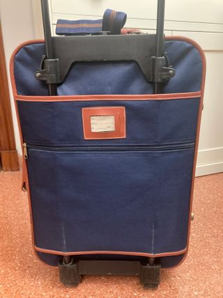 Maleta Vintage Welsen Azul y Marrón