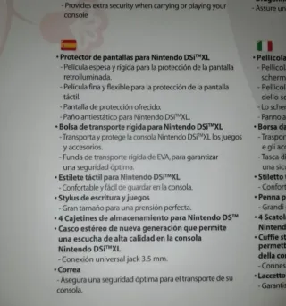 NUEVO. Custodia+accessori Nintendo DSi XL