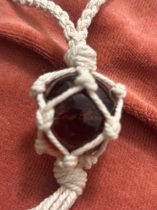 Sfera Loro Piana Vetro Macramè