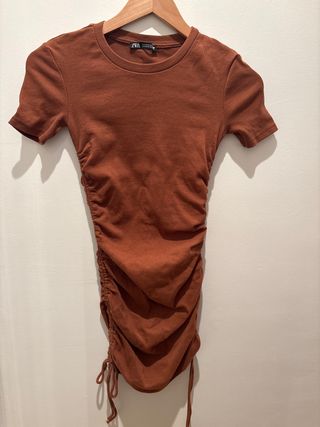 Vestido Zara Marrón Talla S