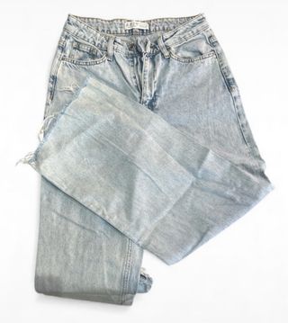 Pantalón Vaquero Mujer Azul Desgastado