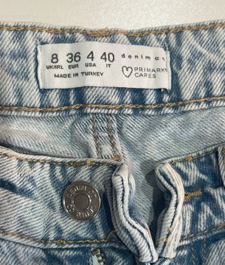 Pantalón Vaquero Mujer Azul Desgastado