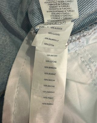 Pantalón Vaquero Mujer Azul Desgastado