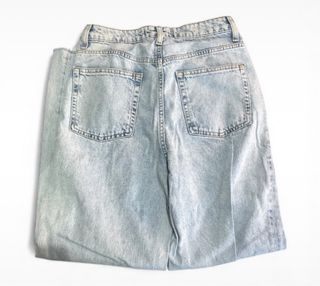 Pantalón Vaquero Mujer Azul Desgastado