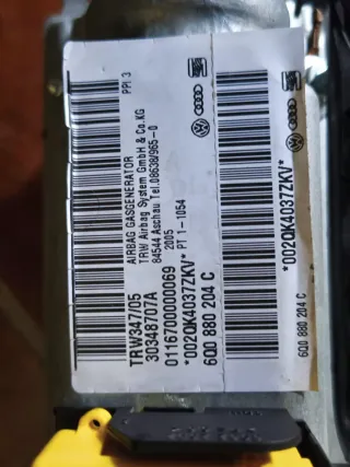 Airbag Volkswagen polo