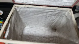 Casa de almacenamiento antigua de mimbre