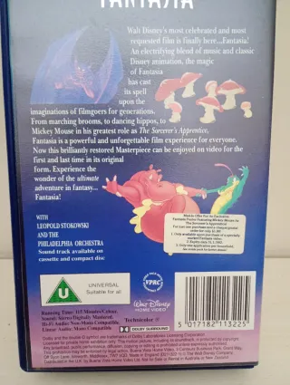 Fantasía VHS Disney