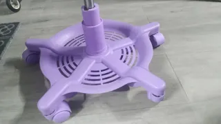 Silla escritorio ante rosa/morado