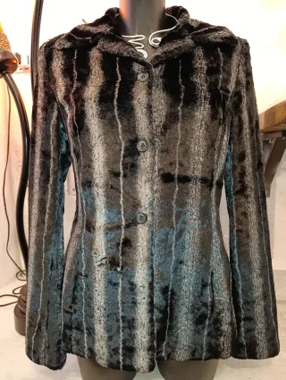 Pelliccia Liu Jo donna taglia 46 a pelo raso top