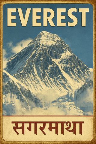 Chapa Vintage Monte Everest Sagarmartha