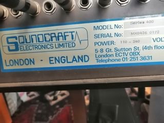 Mixer Soundcraft 400 Spedizione disponibile