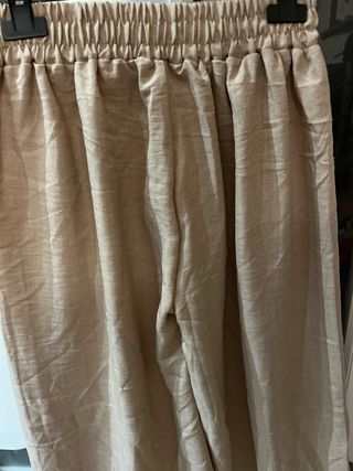Pantalon ancho beige talla XL