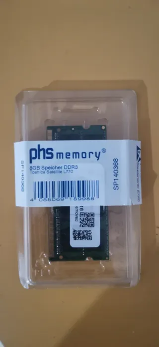 Memoria RAM 8GB DDR3 PHS para portátil