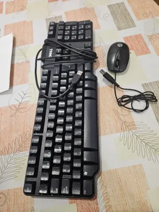 Teclado y Ratón Dell HP Negro