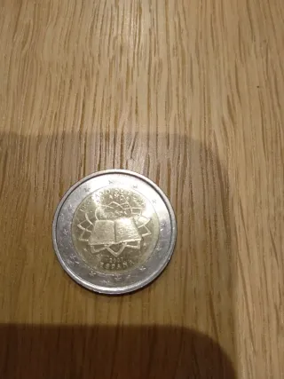 Moneda 2€ España Tratado de Roma